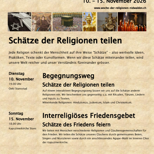 Nidwaldner Woche der Religionen 